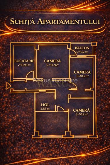 Apartament de 4 Camere - 82MP I Balcon I 2.200€/mp - Manastur - 2