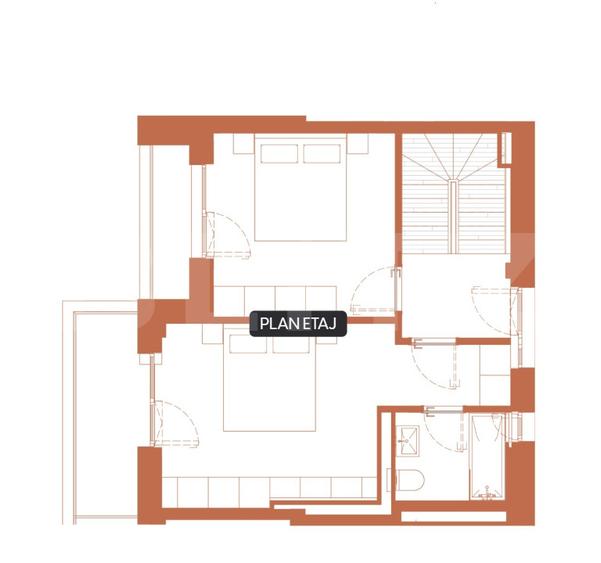 Comision 0! River by Hexagon - 3 camere, 2 Nivele ,90 mp, 3 Balcoane 16 mp  - 3