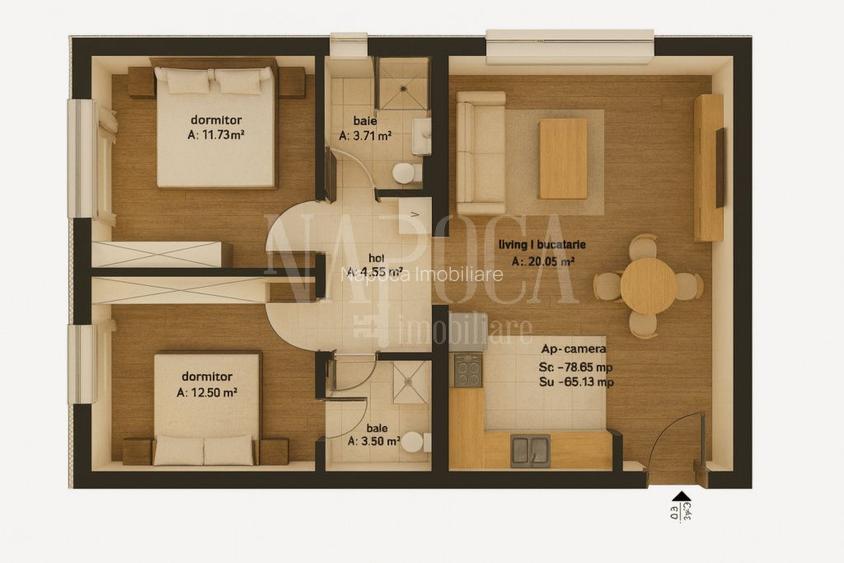 Apartament 3 camere de vanzare in Oncea Oradea, Oradea - 7