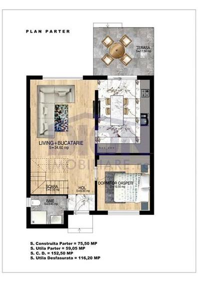 Casa individuala, incalzire in pardoseala, 320 mp