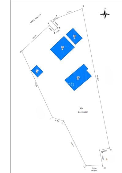 Oportunitate! Teren 4390mp, deschidere la Lac Snagov 70m, 5 pontoane - 24