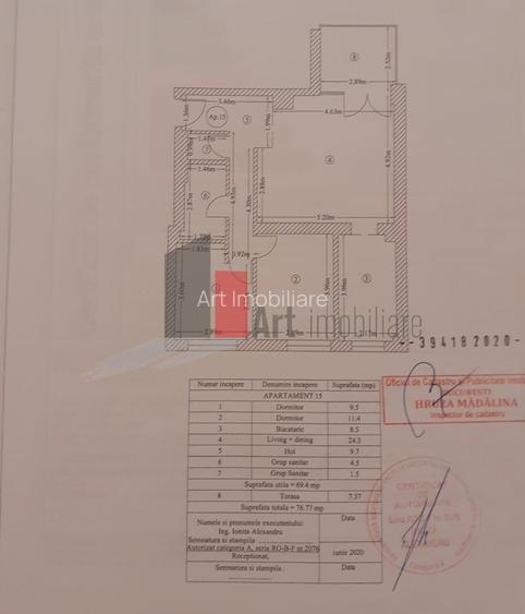 APARTAMENT 3 CAMERE LUX FLOREASCA - 15