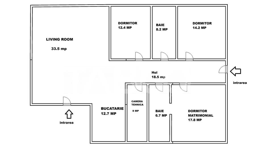 Casa individuala pe un singur nivel 4 camere teren 500 mp - 1