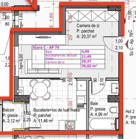 Apartament studio de 36,82mp langa Iulius Mall - 7