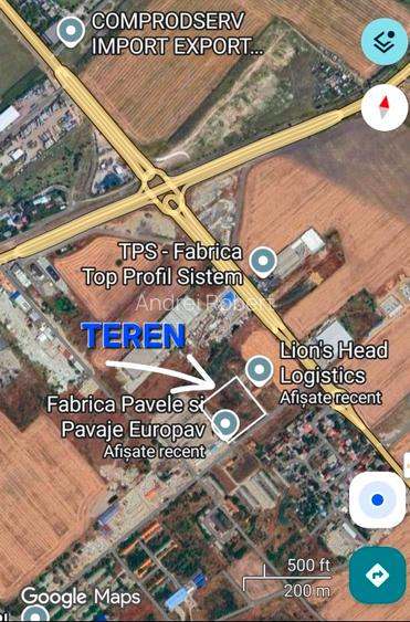 Vand teren intravilan suprafață 2500mp cu hale 564mp zona Popești-Leordeni  - 2