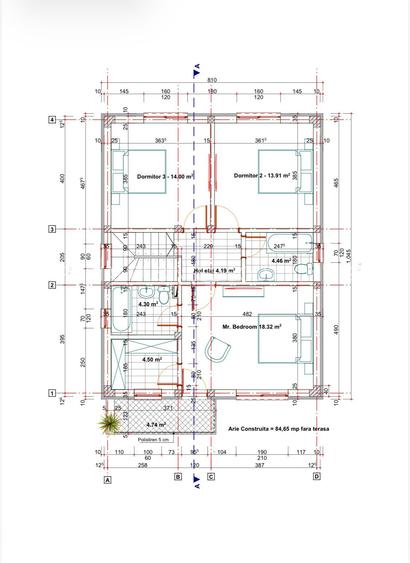 Pantelimon - str.Calarasi, cartier nou format, vila P+1ET, noua, in stadiul de f - 8