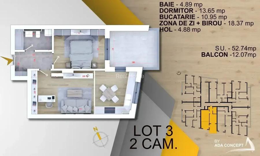 2 Camere | premium lux | panouri fotovoltaice | STB 6 min - 2