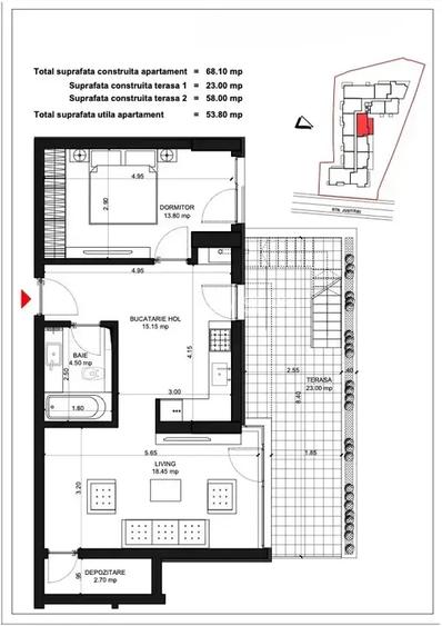 2 camere premium | Zona Unirii | Terasă proprie | 5 min Metrou - 12