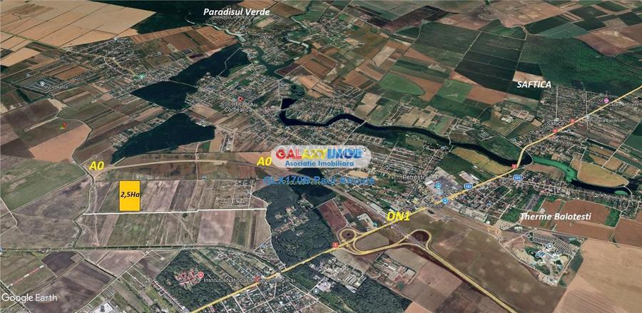 Teren 25000 mp Corbeanca str Floarea Soarelui cu PUZ Lotizat - 3