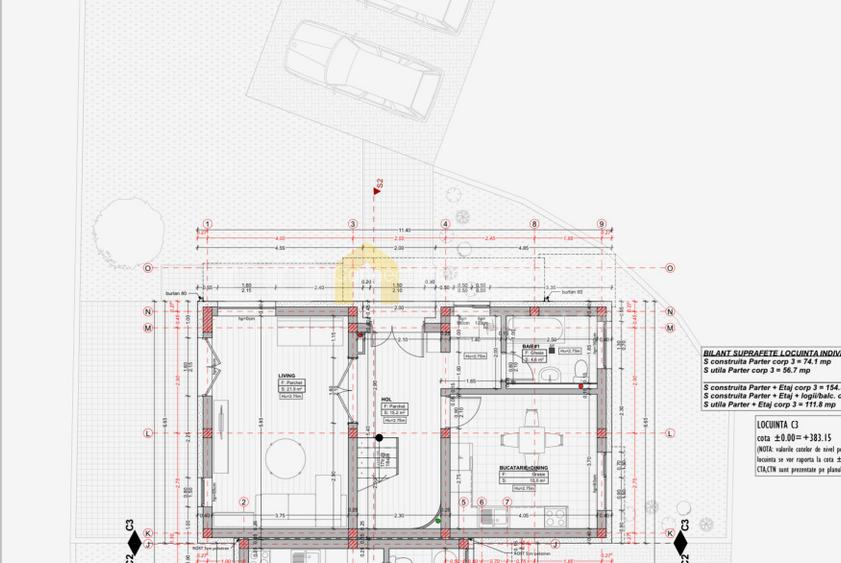 Casă de vânzare |5 camere| grădină 250mp, 2 parcări | Florești, zona Terra - 1