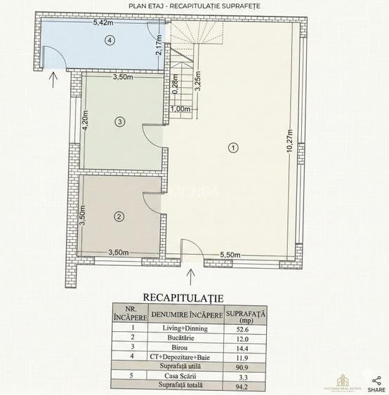 Casa 6 camere 195mp | 0 comision | Duplex | Voluntari Serenity | 350mp teren - 6