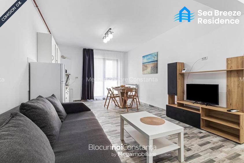 ✅Apartament mobilat | 52m² utili + terasă 10m² | Sea Breeze, Mamaia Nord - 3