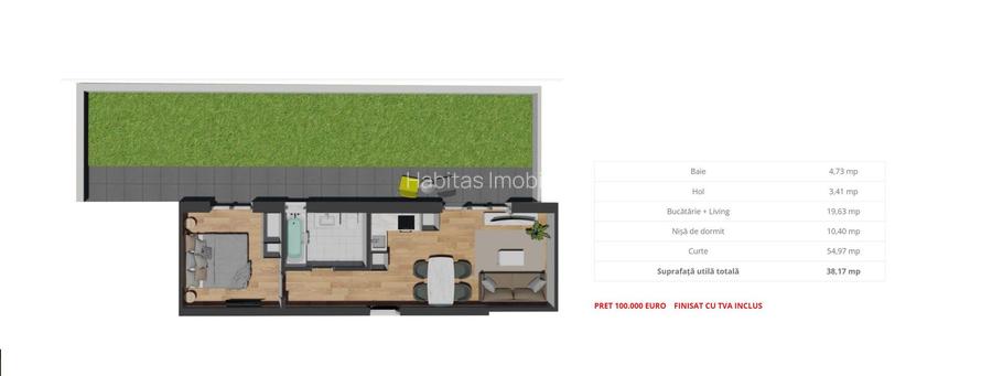 Apartament cu 3 camere, zona Vivo, parcari subterane - 2