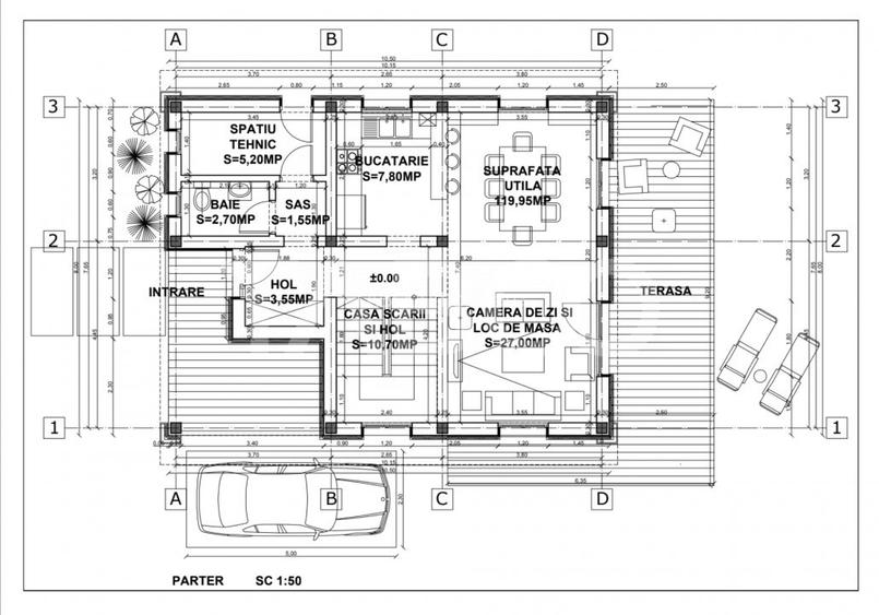Casa de vanzare 4 camere 3 bai 119 mp cu teren 470 metri in Talmaciu - 17