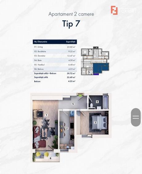 Variante apartamente 2 camere cartier nou zona Mehala - ID V4927 - 13