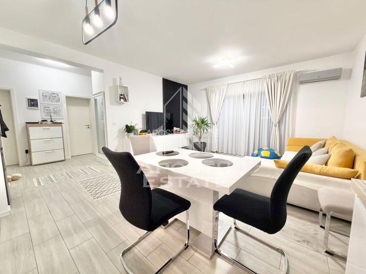 Apartament cu 3 camere mobilat, 70 mp utili, in Giroc la etajul 2. - 2