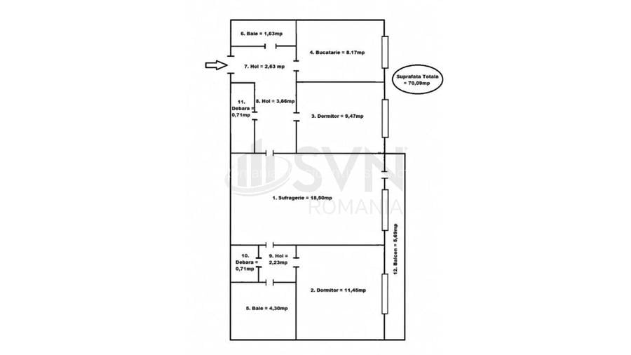 REA1028874 Apartament 3 camere - Piata Crangasi - 11