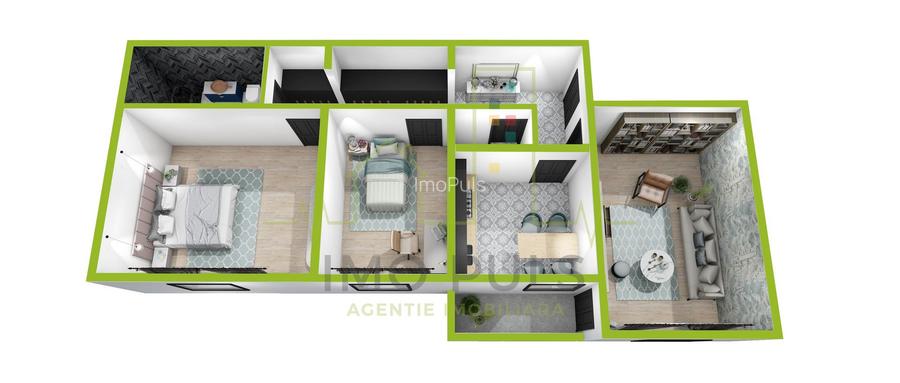 Steaua langa Shoping City. 2 Bai. Decomandat - 2