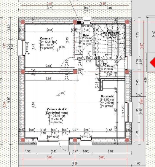 Casă individuala, 4 camere, 112 mp, 512 mp teren, loc. Jucu de Sus - 6