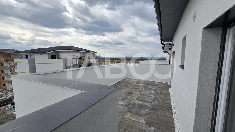 Penthouse de inchiriat Tineretului Sibiu 2 camere 2 terase parcare - 13