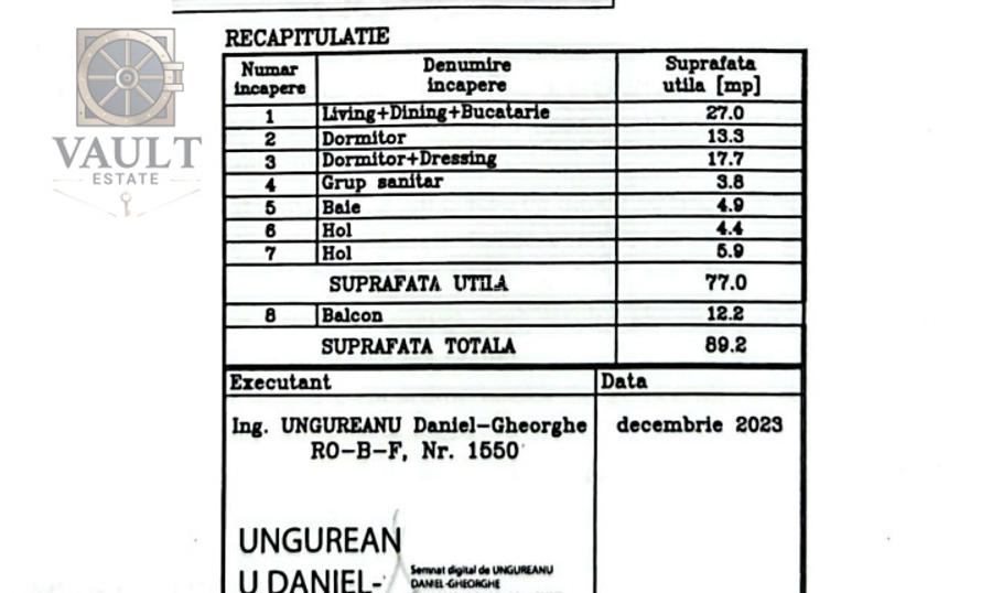 Apartament 3 camere - TERASA 12 MP - CORTINA - 2
