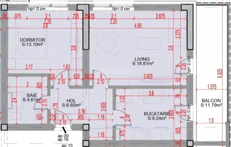 2 camere cu bucătărie închisă și balcon generos - 14
