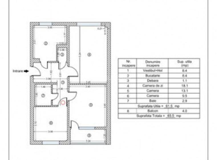 3 camere | etaj 1 | decomandat | 150 m Metrou Raul Doamnei - 7