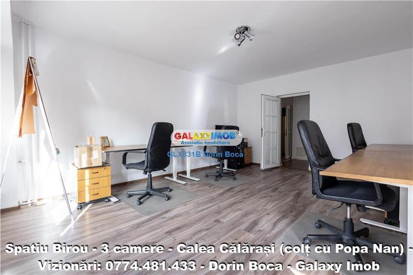 BIROU 3 Camere NEMOBILAT - CALEA CALARASI - Centrala proprie