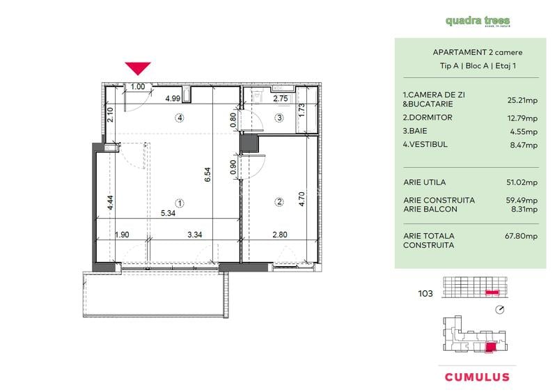 V&Acirc;NZARE 2 CAMERE // QUADRA TREES // DIRECT DEZVOLTATOR - 2