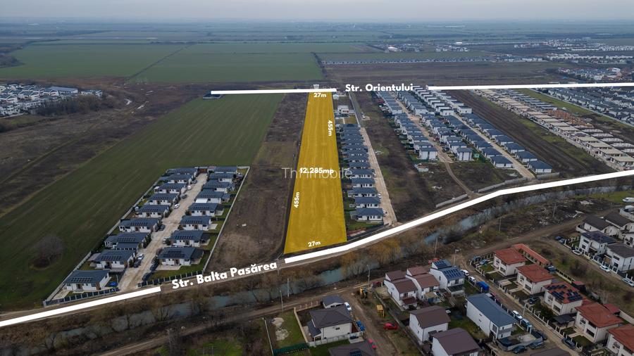 Teren intravilan, 12.200 mp+ toate utilitățile, străzi asfaltate, Tunari - 3