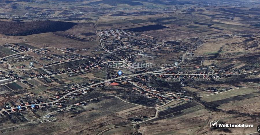 Teren in Chinteni, intravilan, pretabil constructie casa, 1243mp, zona Primariei - 2