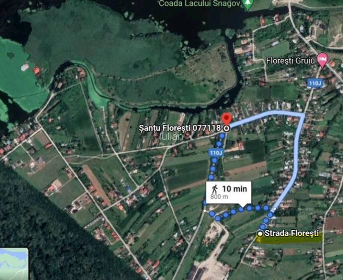 Teren intravilan zona lac Snagov curent asfalt gaz 500 mp 15699 euro fara TVA - 6