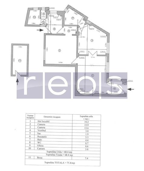 INCHIRIERE 3 CAMERE 2 BAI UNIRII HOROSCOP CENTRALA PROPRIE 68MP SEMIDECOMANDAT - 16