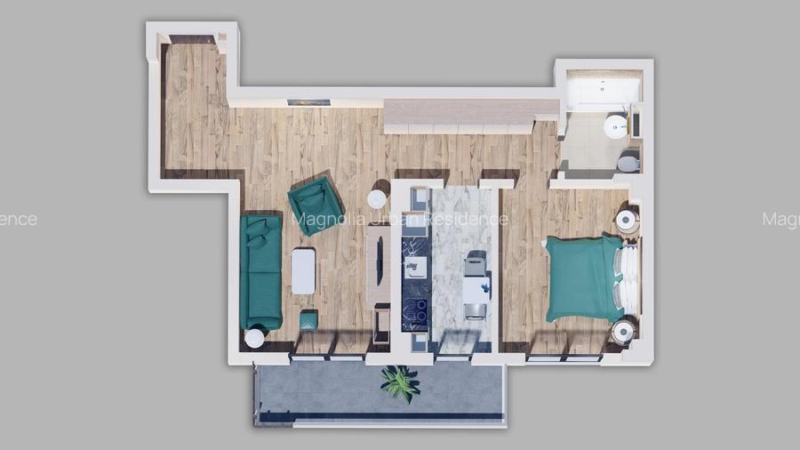 02C Apartament 2 camere Metrou Straulesti, Bucurestii Noi  mutare imediata - 4