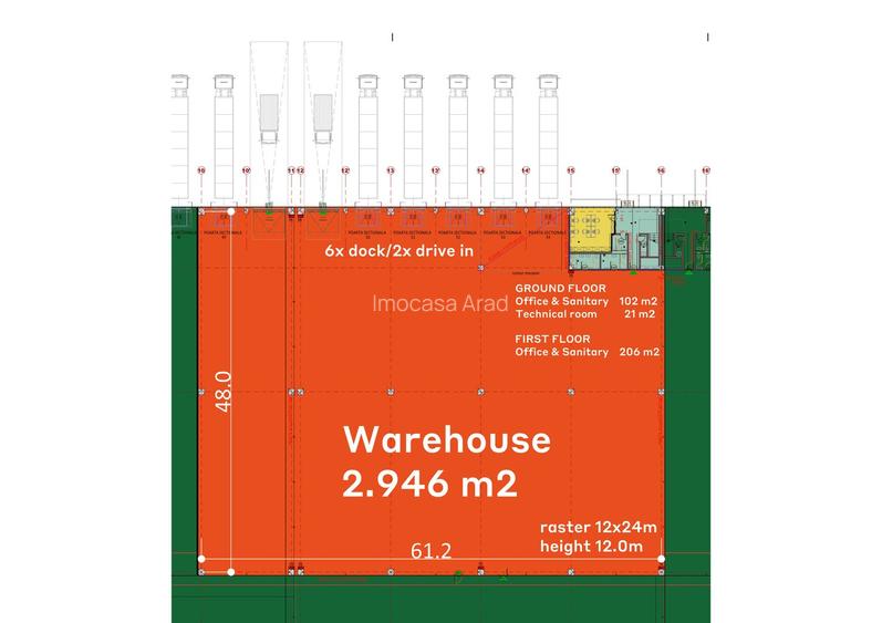 Hală industrială de închiriat Arad ZI West A1, acces TIR, Su 2946 mp - 5