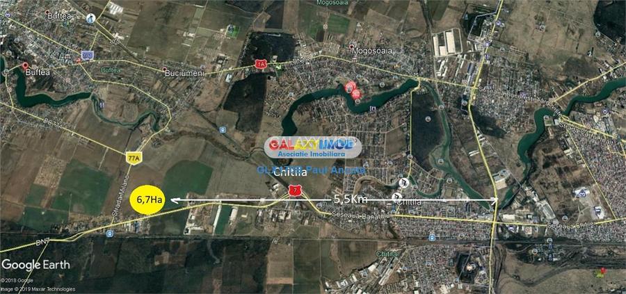 Teren  Chitila Buftea  DN7 la  Noda Autostrada A0  Industrial 65000 mp - 4