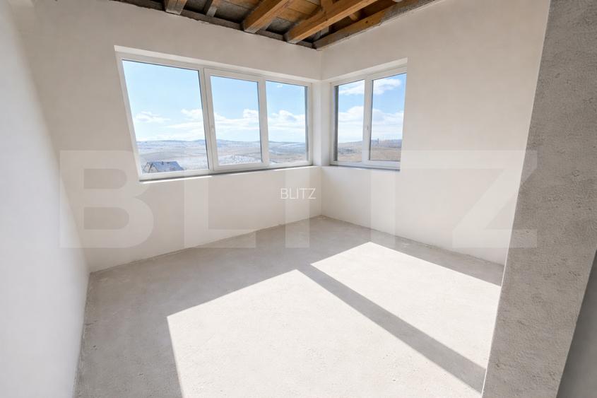Casa individuala, 215 mp utili, teren 756 mp, 5 camere, semifinisata-Chinteni - 5