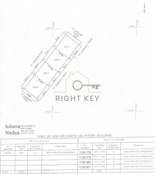 Oportunitate! Teren intravilan 600mp, drum 9m, F.S 20m! Comision 0%! - 2