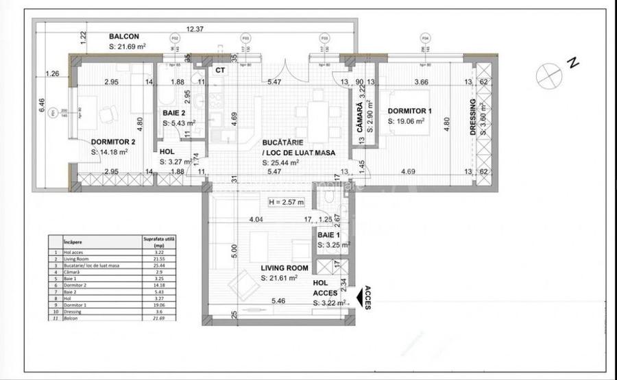 Apartament 3 camere de vanzare in Grigorescu, Cluj Napoca - 11