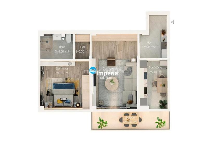 Apartament Nou 2 camere Cartier Iriss - 2