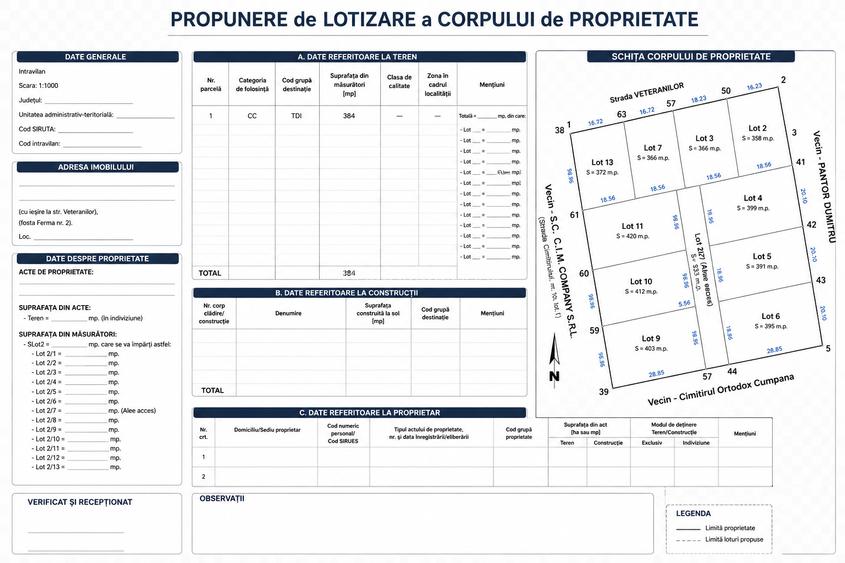 Cumpăna Teren 384 mp cu deschidere la 2 străzi toate utilitățile - 4
