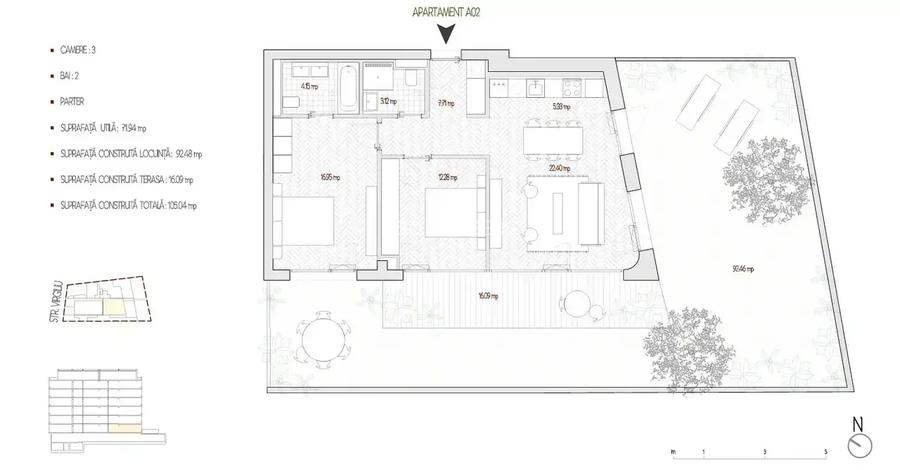 Apartament 3 camere, terasa, gradina| Parc Cismigiu I Metrou Eroilor I - 16