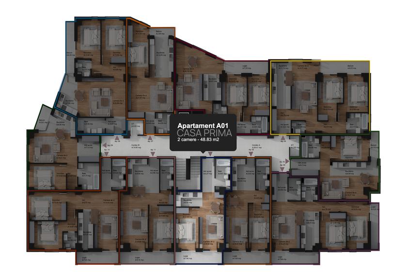 Apartament 2 camere decomandat, bloc nou TATARASI, premium! - 4