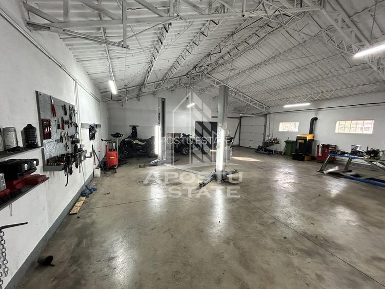 Service auto, de inchiriat, Cheveresul Mare, 20 km de Timisoara. - 2