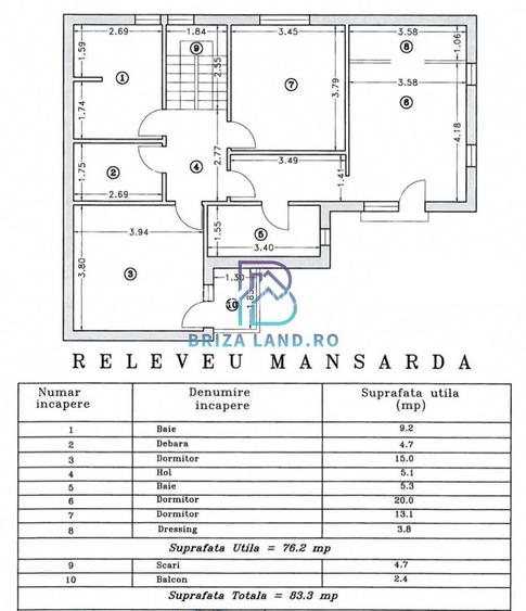 Soseaua Chitilei, zona Navigatiei, casa P+M, sup.191mp, 4 camere, teren 219mp - 31