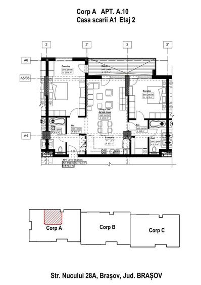 Apartament cu 3 camere | Noua | 97 mp Utili - 8