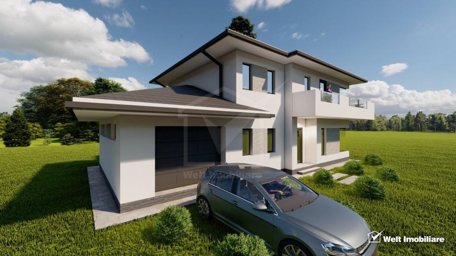 Casa individuala, 4 camere, 117 mp utili, 500 mp teren, Chinteni