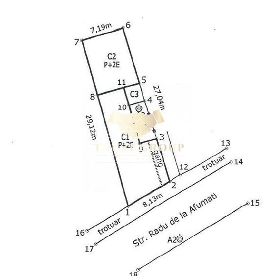 Imobil Eminescu - Radu de la Afumati - P+2 - 10 camere - 29