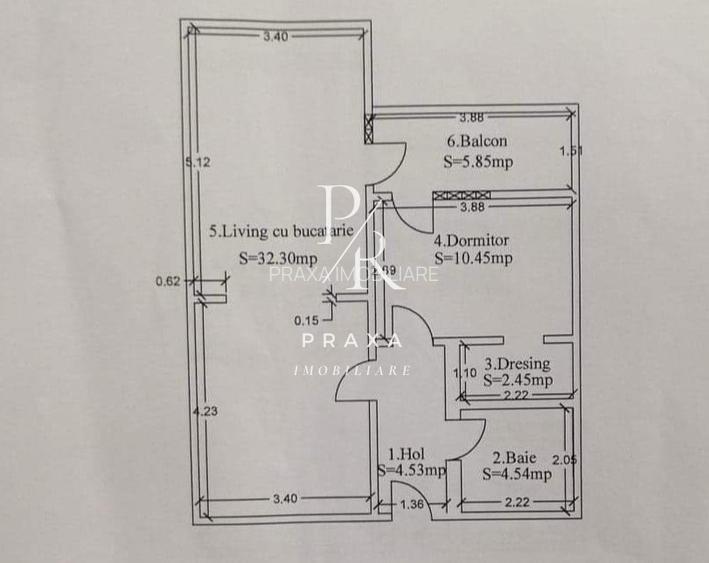 Apartament 2 camere decomandate, 54 mp, parcare, MODERN, zona Vivo! - 8