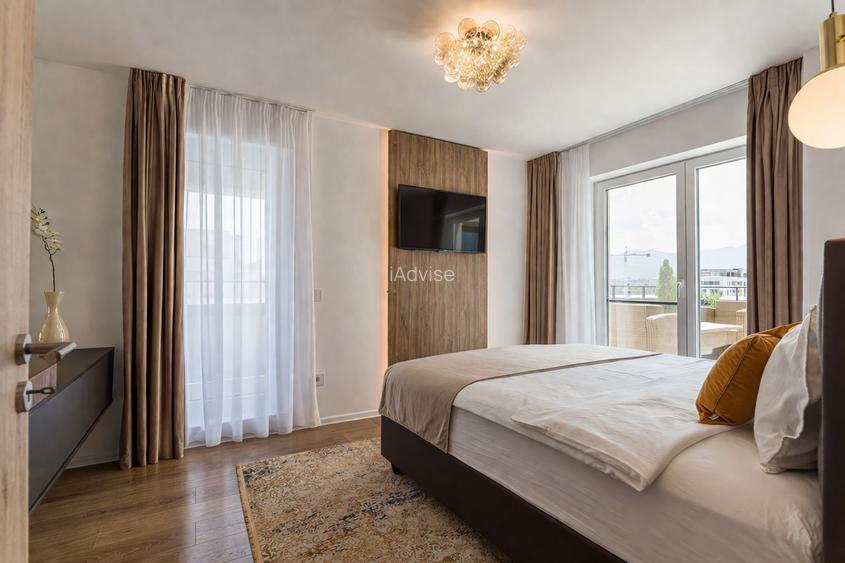 Penthouse Exclusivist cu Terasă Panoramică și Jacuzzi – Coresi Brașov - 14